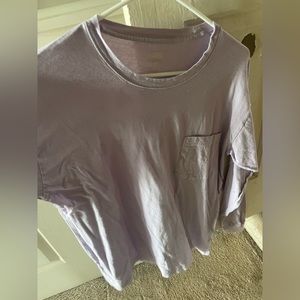 Pink brand purple long sleeve shirt